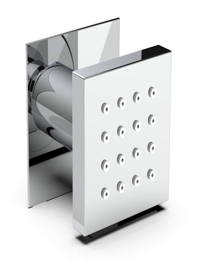 Auriga Brass Body Jet with Flange Square Shape Silicon Nozzle Easy Clean System , (BJ-S50, 50mm X 50mm, Silver )